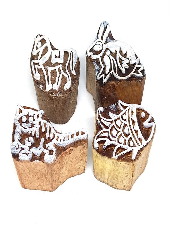 MasterLock J-8 Wooden Printing Block Stamps Hand Carved (Size 1 To 1.5 Inch) Printing Blocks - Image 3